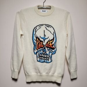 Palace Skull Knit Pullover Skateboard Small 18x27